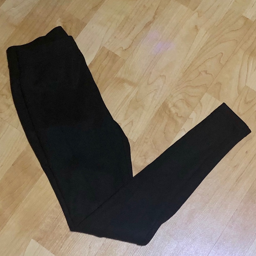 Black Express Leggings with Mesh